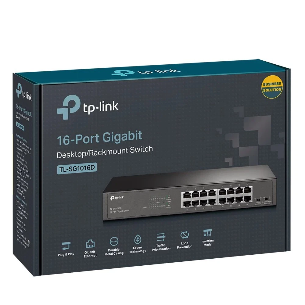 Tp-Link TL-SG1016D 16-Port Gigabit Switch thumbnail 2